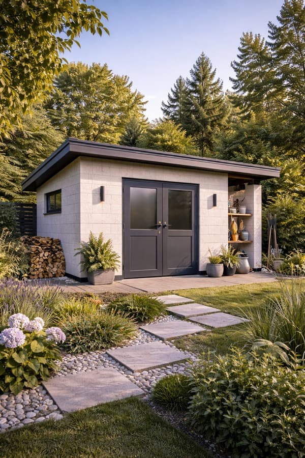 Хозпостройка из газобетона в Самаре